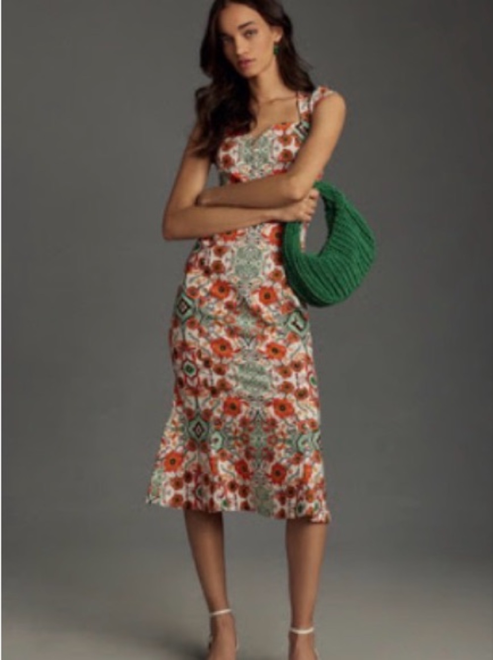Anthropologie The Cecily Fit & Flare Sweetheart Midi Dress by Maeve